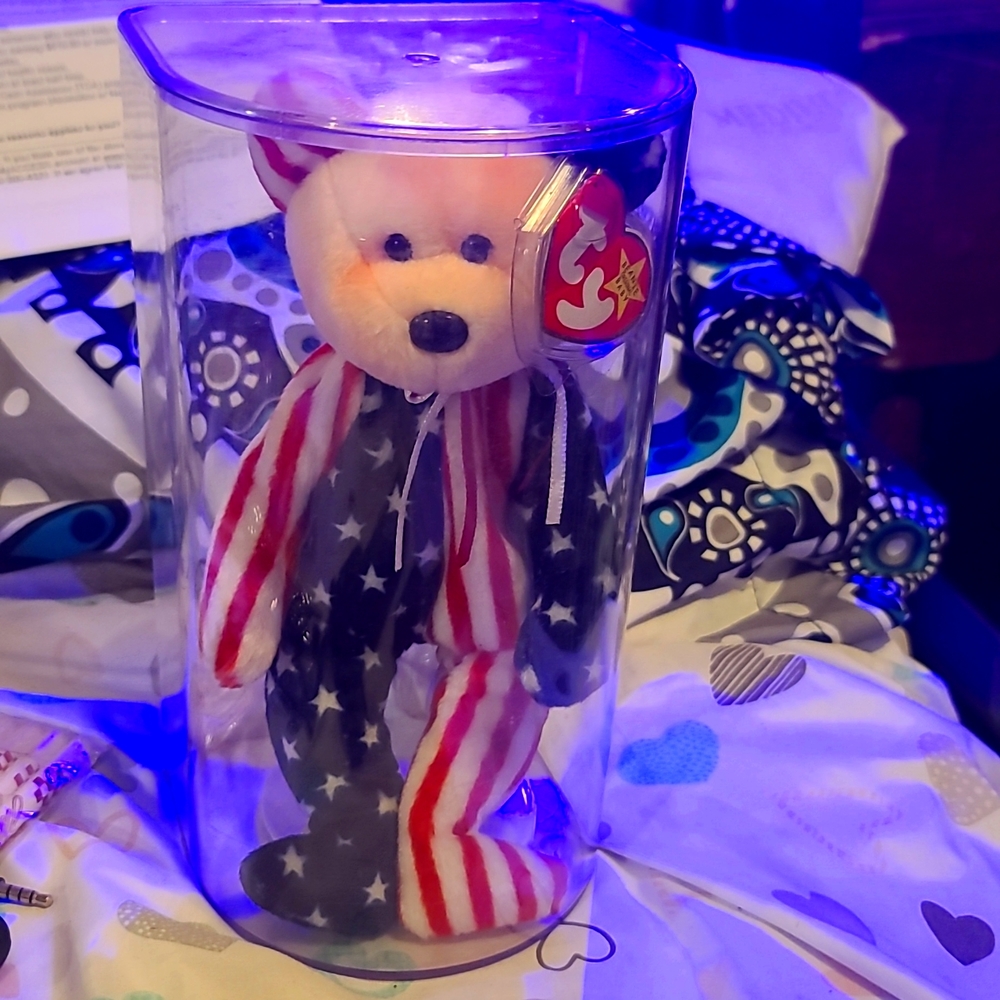 Spangled Bear Ty beanie baby